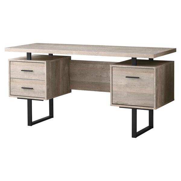 Admiral Taupe 24-Inch Computer Desk, image 2